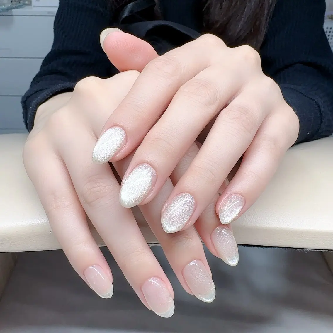 ネイル マグネットネイル ワンカラーネイル ハンドネイル LOA.NAIL 本八幡店💞Kyouのネイルデザイン
