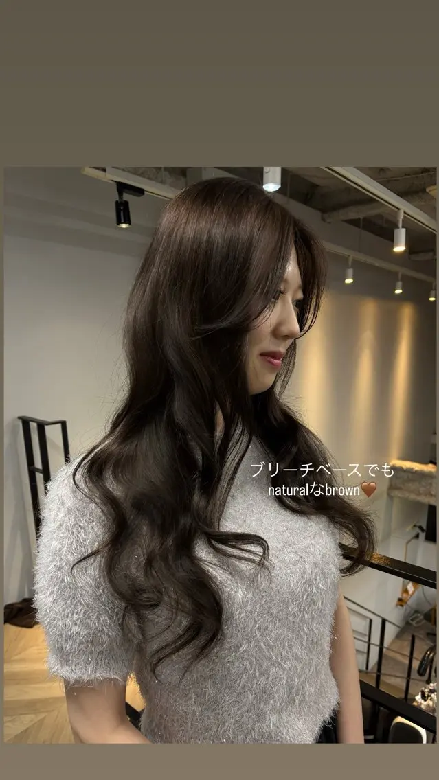 ロング カラー ヘアカラー 石井聖愛/名古屋/ 伏見/カラーモデルのヘアスタイル