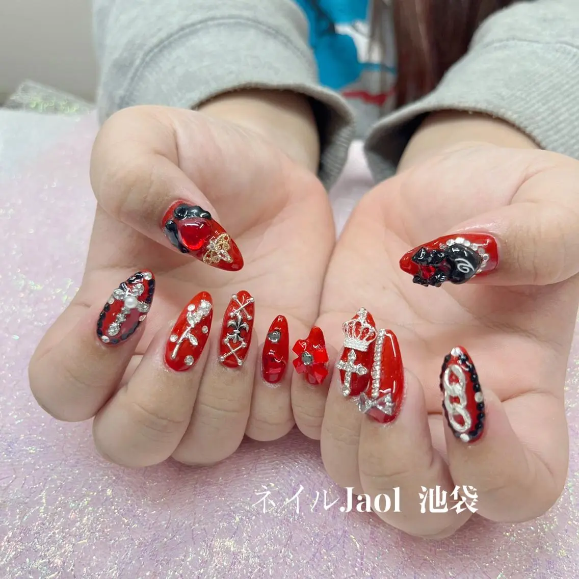 セミロング ネイルJaol 池袋のネイルデザイン