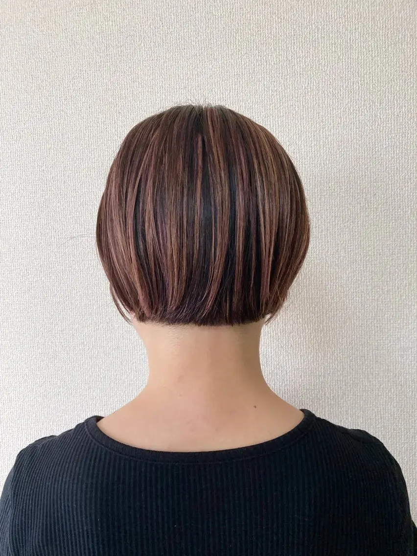 ショート カット ヘアカラー トリートメント ヘッドスパ ショート/ボブ✂︎ 三田さやかのヘアスタイル
