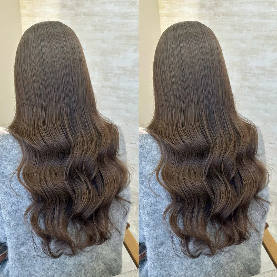 ロング カット ヘアカラー トリートメント 髪質改善&ヘアケア 永山若奈のヘアスタイル