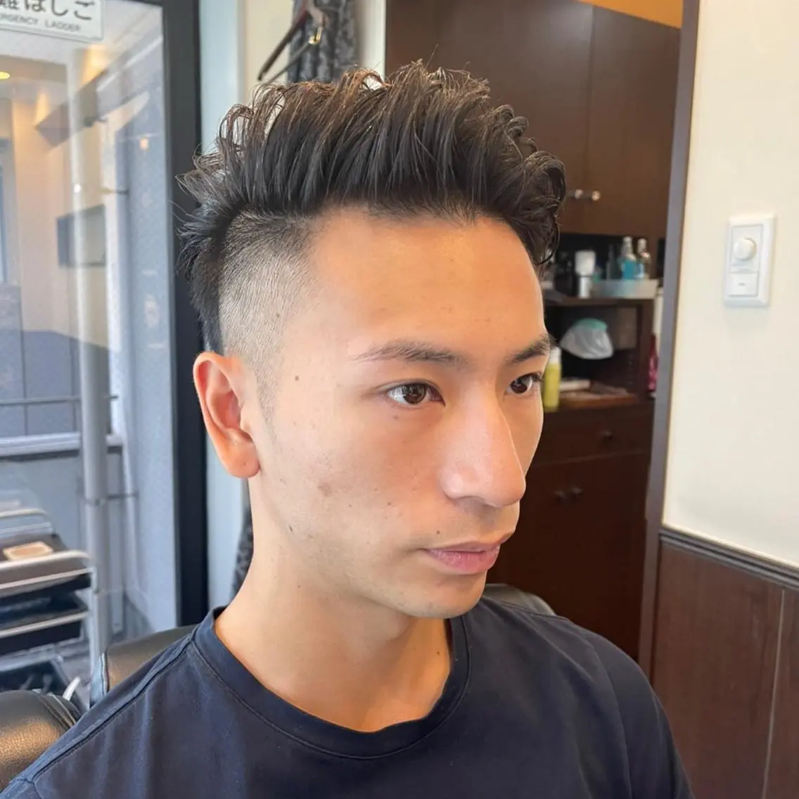 パーマ メンズ カット パーマ 室橋 広人のヘアスタイル