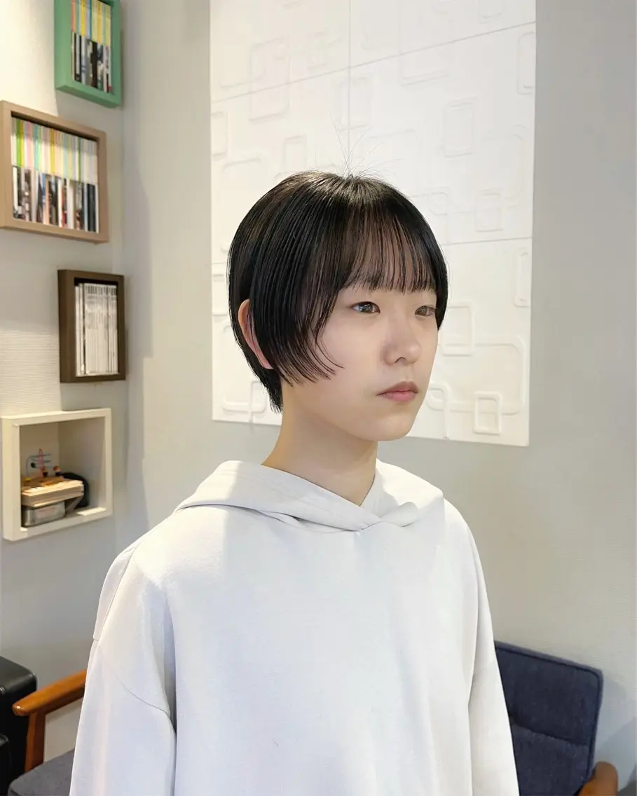 ショート かわい りほのヘアスタイル