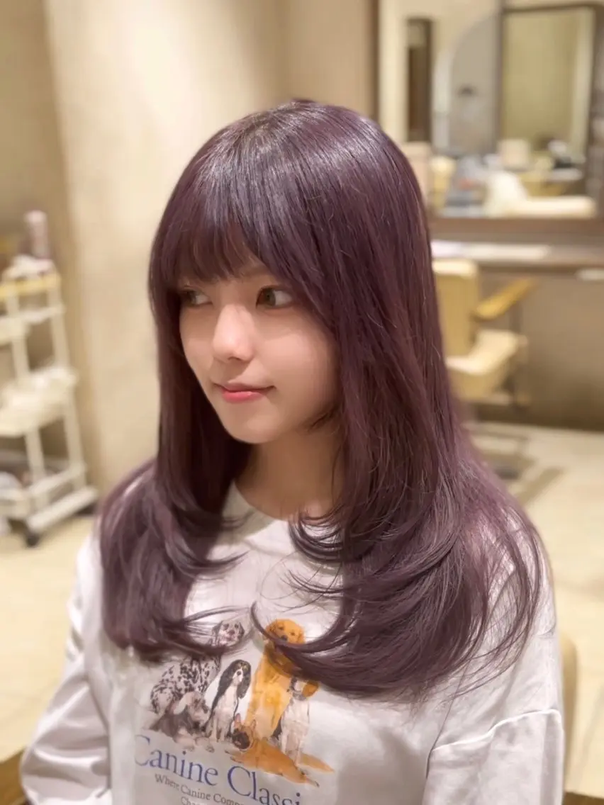 ロング カラー カット 高槻No.1🇰🇷 韓国ヘア 橋口陽太のヘアスタイル