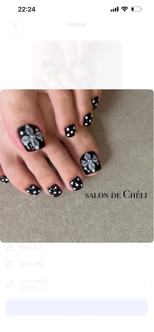 ネイル フットネイル ハンドネイル salon de Cheliのネイルデザイン