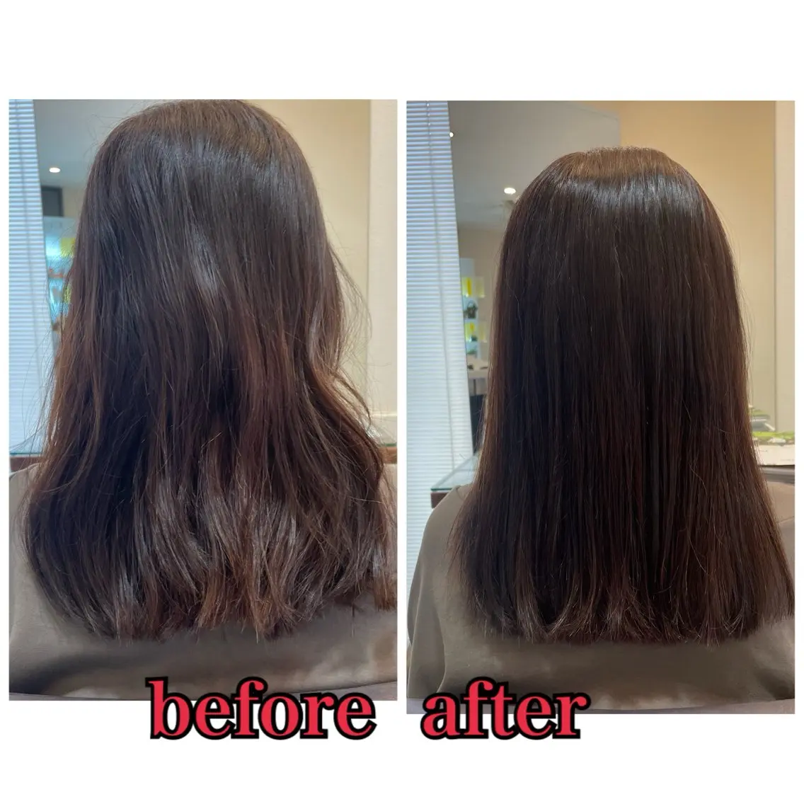 ロング 縮毛矯正 トリートメント 平 真亜里のヘアスタイル