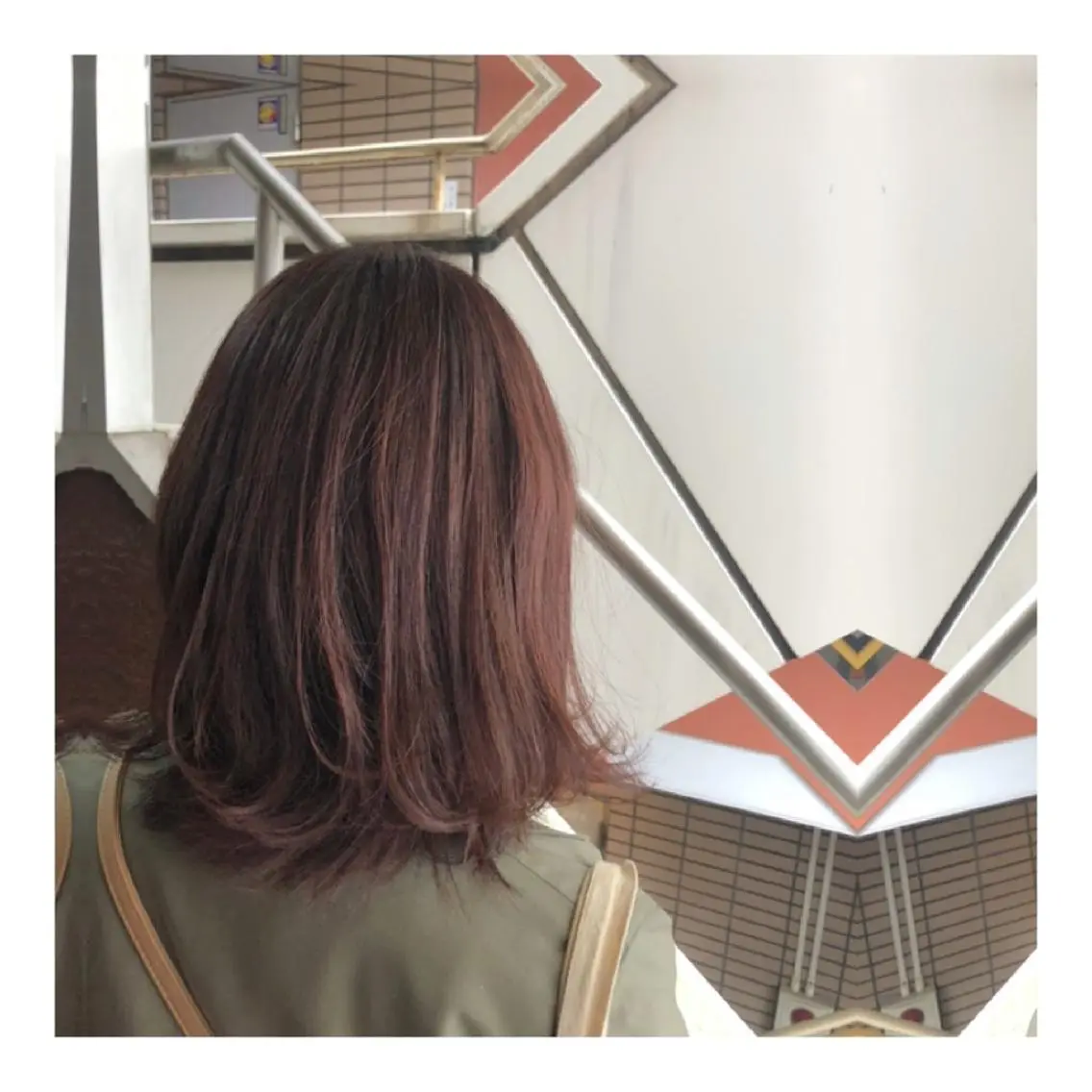ミディアム カラー ヘアアレンジ アッシュ ピンクカラー ピンクアッシュ Joshua /パーソナル髪質改善のヘアスタイル