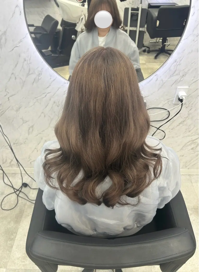 ロング カラー ベージュカラー ヘアカラー トリートメント カット¥1100 ✂️MIUのヘアスタイル