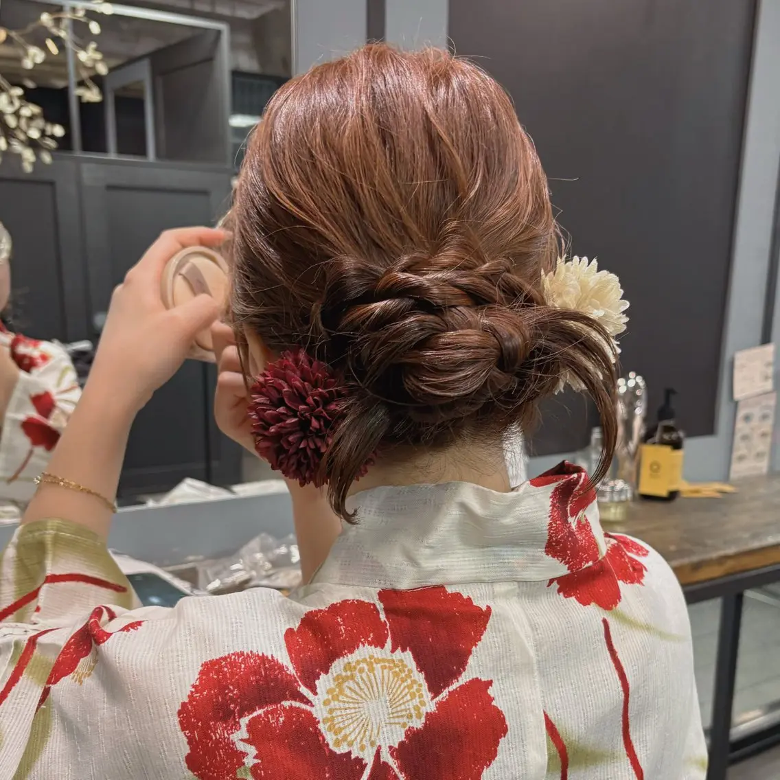 セミロング ヘアセット 透明感カラー /髪質改善🫧ユイカのヘアスタイル