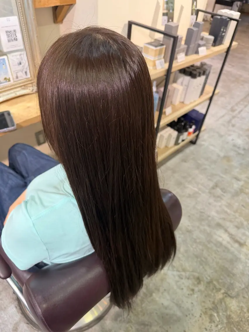 ロング カラー ユ ウカのヘアスタイル