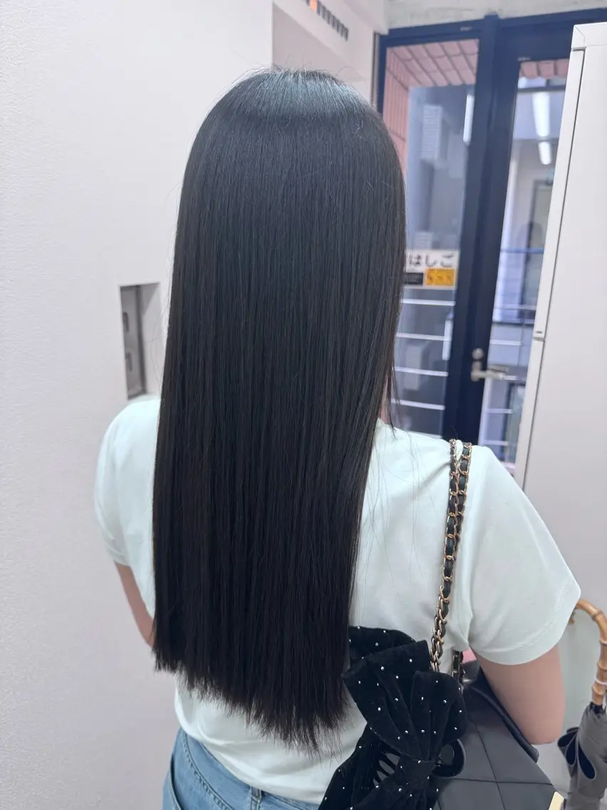 ロング 縮毛矯正 透明感カラー/ chinatsuのヘアスタイル