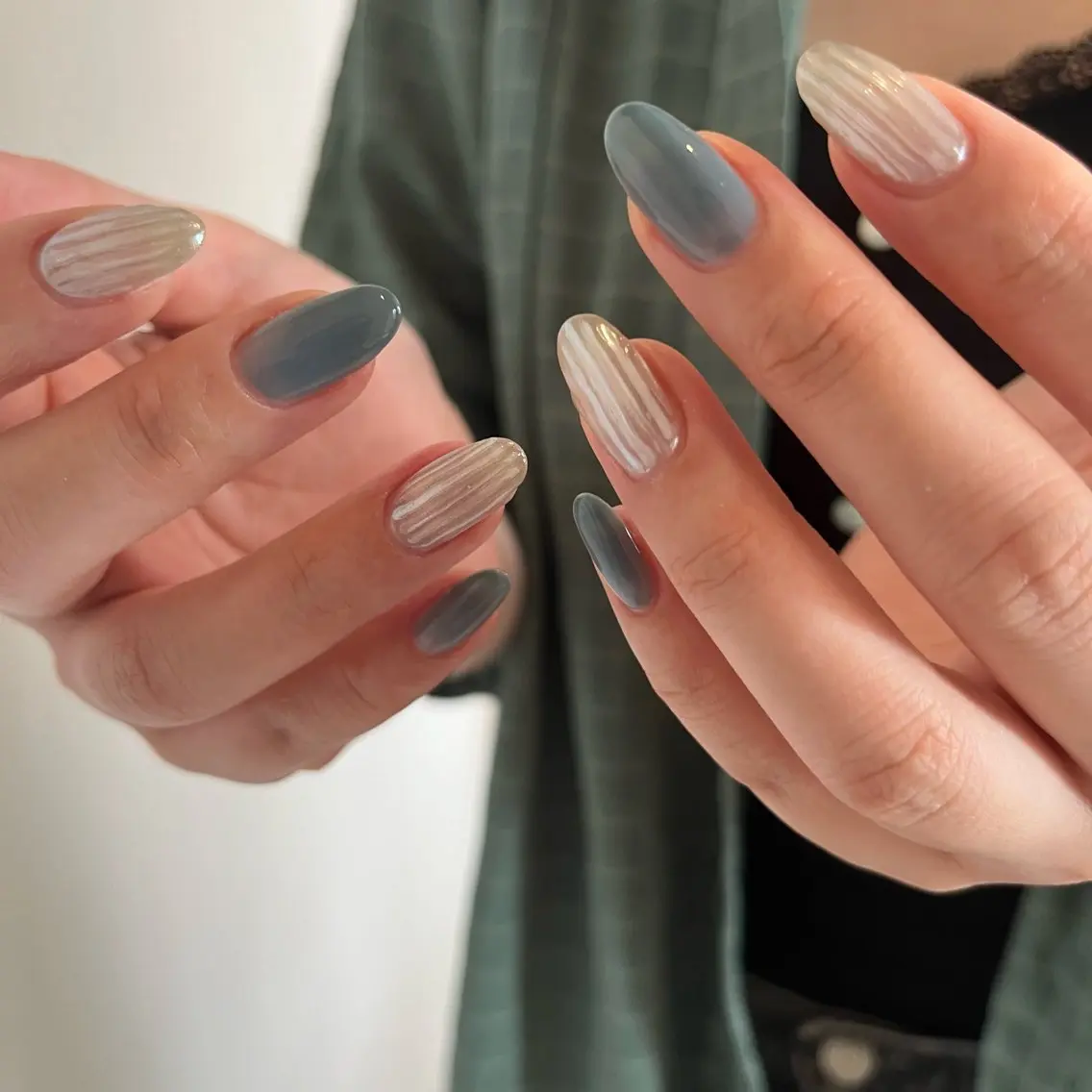 ネイル マグネットネイル ミラーネイル 持ち込み luster shihoのネイルデザイン