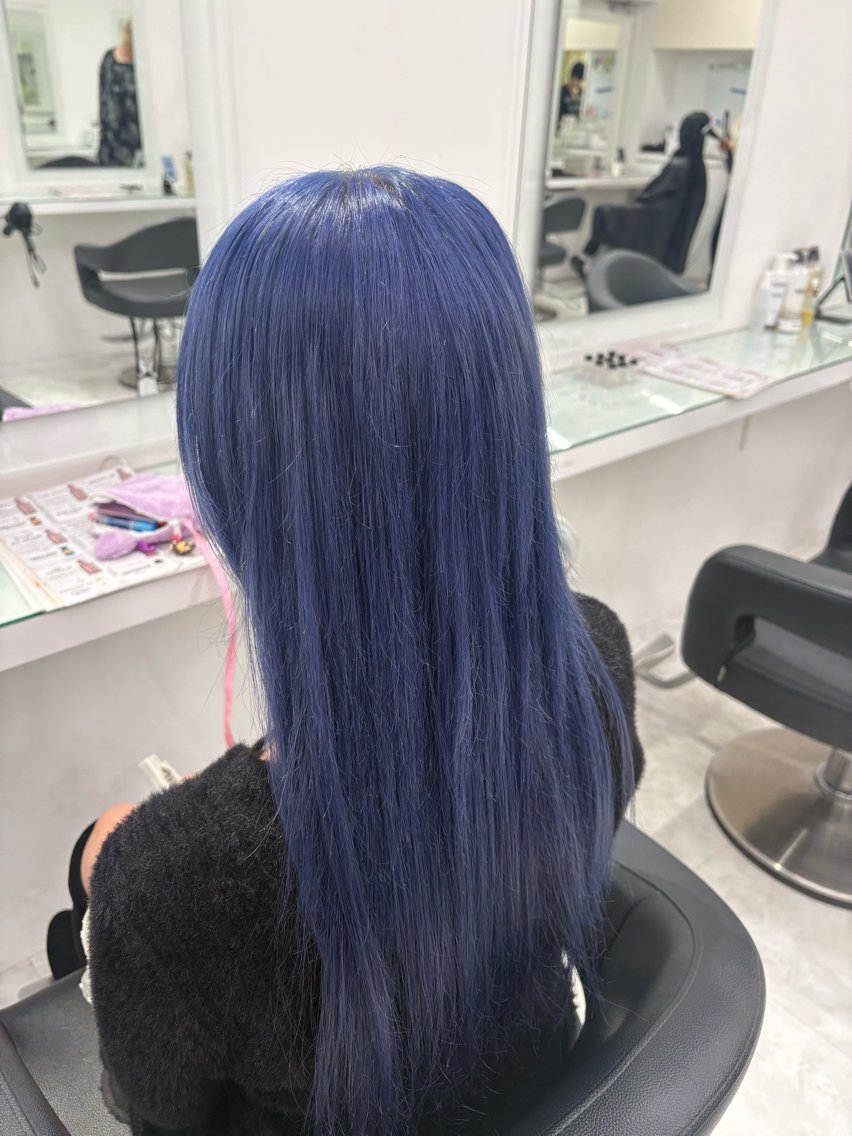カラー ヘアカラー トリートメント 💎色落ちまで綺麗 寒色HARUKA💎のヘアスタイル