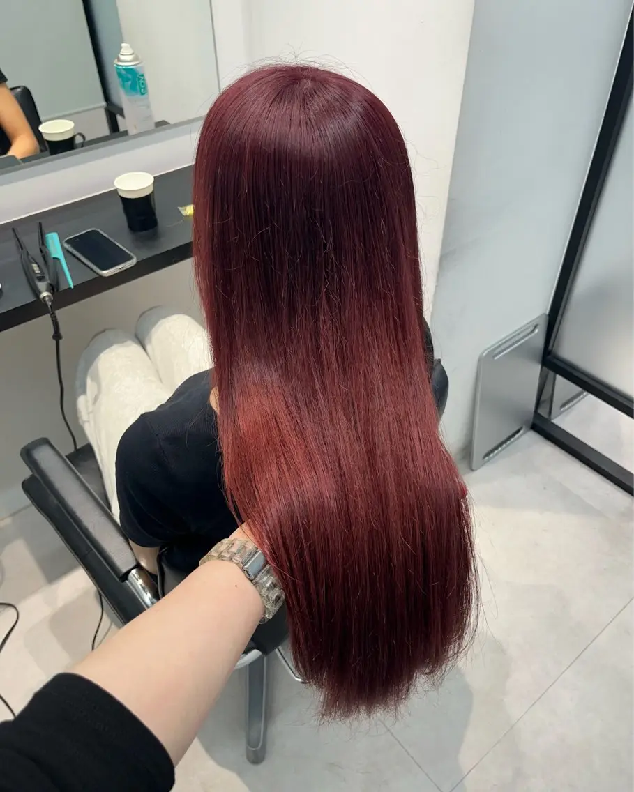 ロング ヘアカラー トリートメント 𓍯韓国style/ 髪質改善𓍯中村和希のヘアスタイル