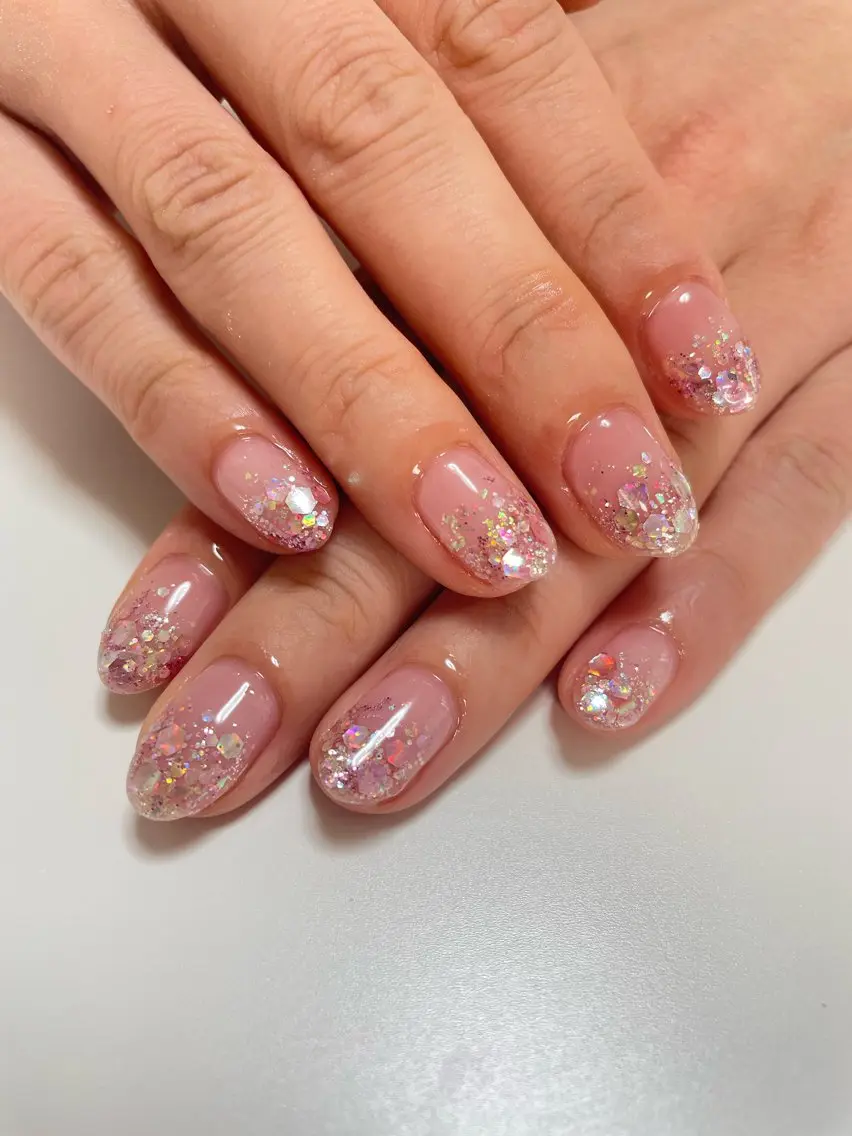 ネイル グラデーション ラメ(グリッター) Sachi NAILのネイルデザイン