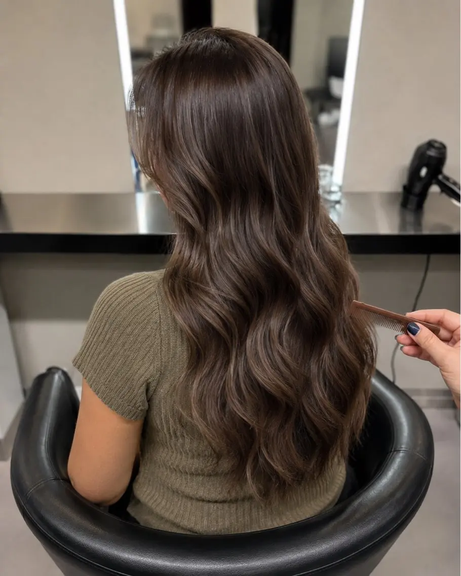 セミロング カラー ブラウンカラー トリートメント 🌈ウルトワ水素 髪質改善naru🌈のヘアスタイル