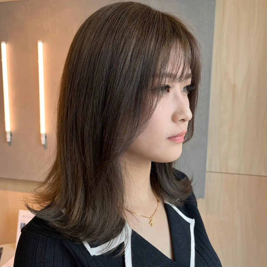 ミディアム カット ヘアカラー トリートメント 恒松 大毅のヘアスタイル