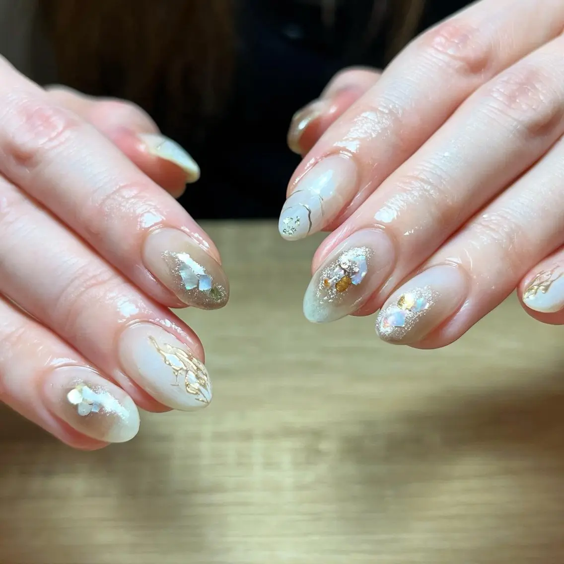ネイル ニュアンスネイル ハンドネイル 渡邊 束紗のネイルデザイン