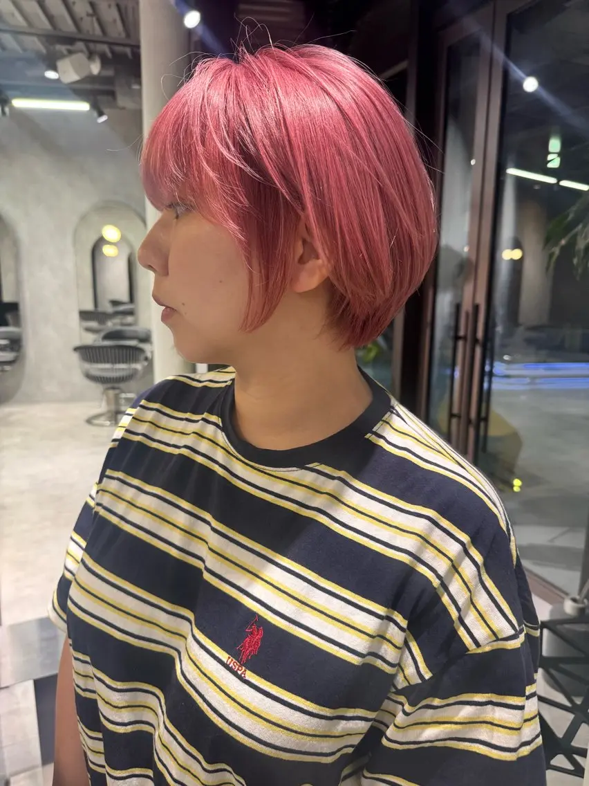 ショート カラー ダブルカラー ボブ 韓国風ヘア 似合わせカット ショートヘア カット ヘアカラー ヘッドスパ ヘアセット ショート・ボブ特化 ‼️小久保達弘のヘアスタイル