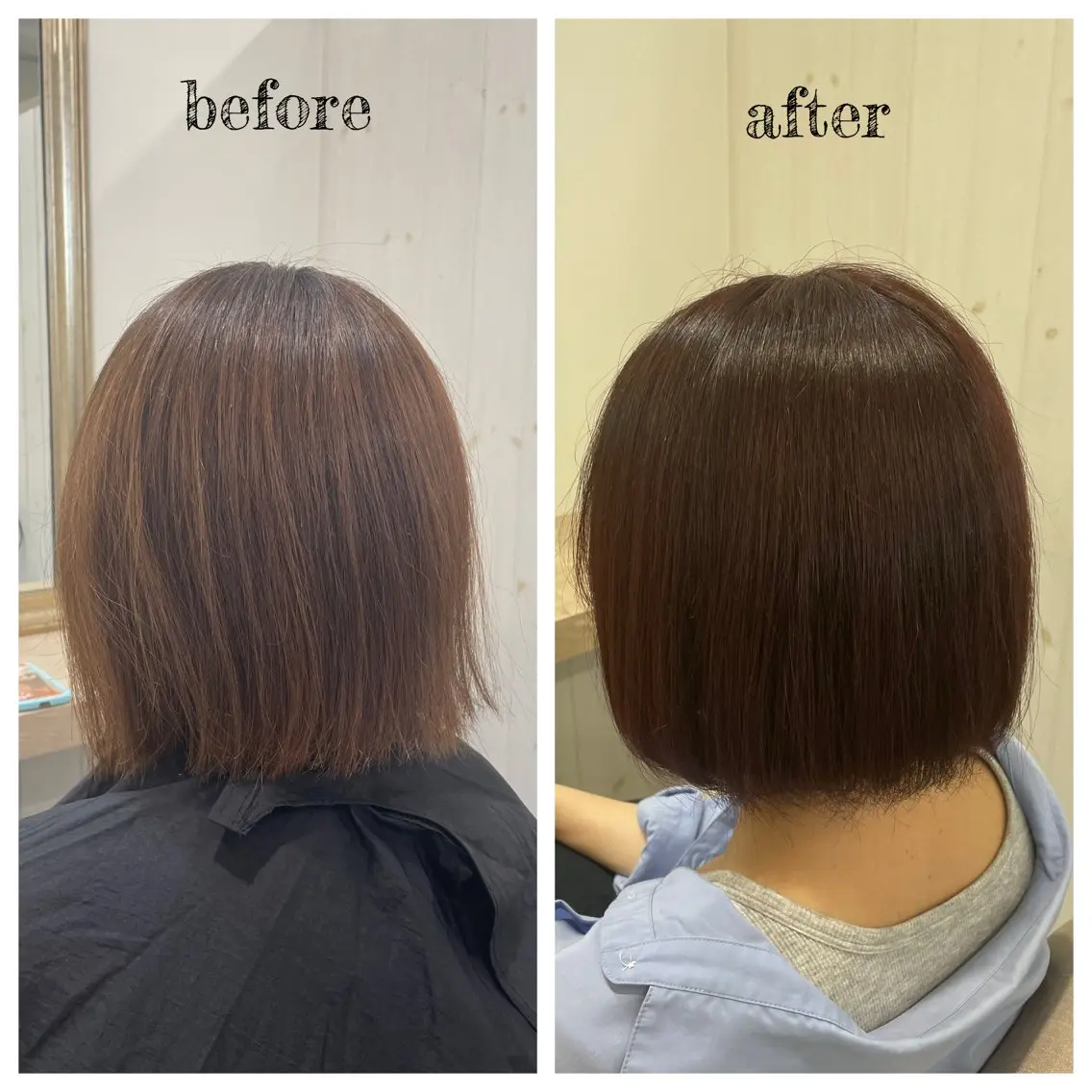 ショート カラー ボルドーカラー ルビー ヘアカラー PutiLuca 浅川のヘアスタイル