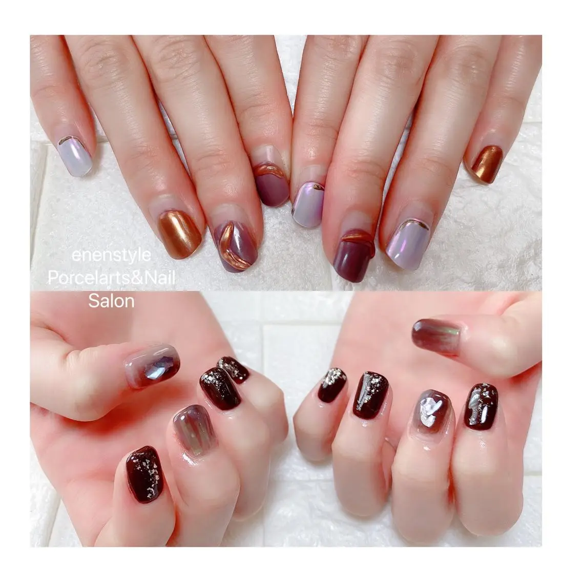 ショート ネイル ハンドネイル 🐾enen style 🐾のネイルデザイン