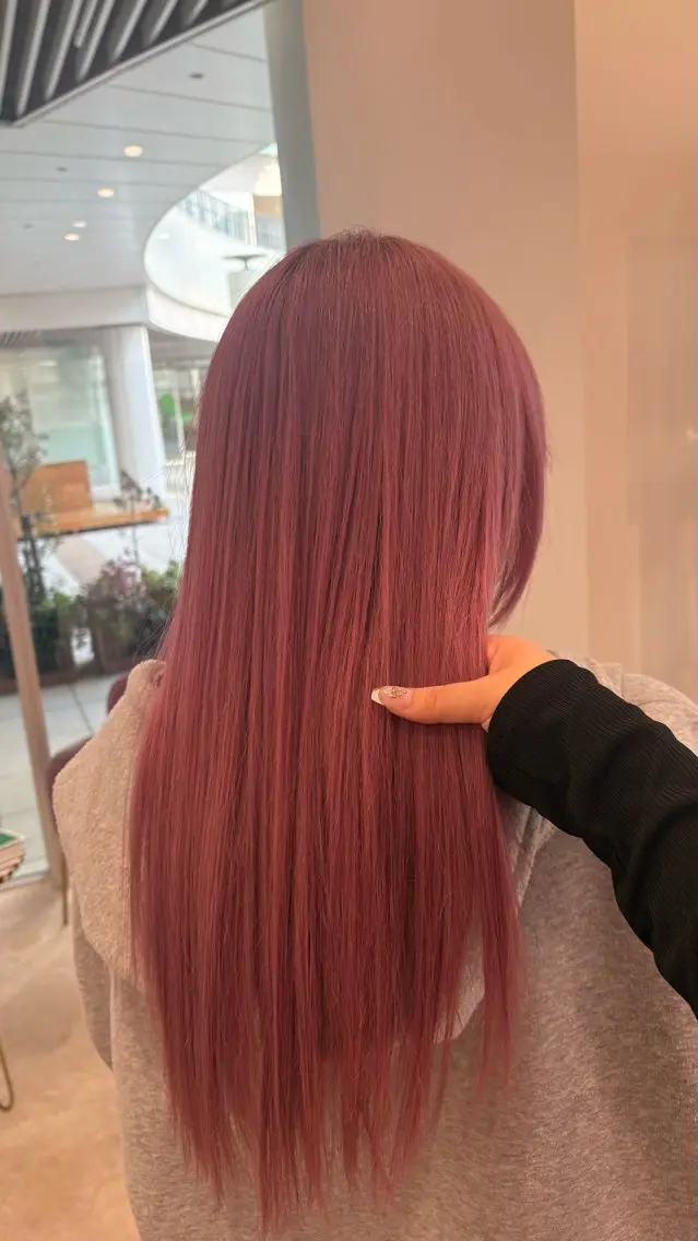 カラー 🎀ピンク／ブリーチ 🌈デザイン♡BoNのヘアスタイル