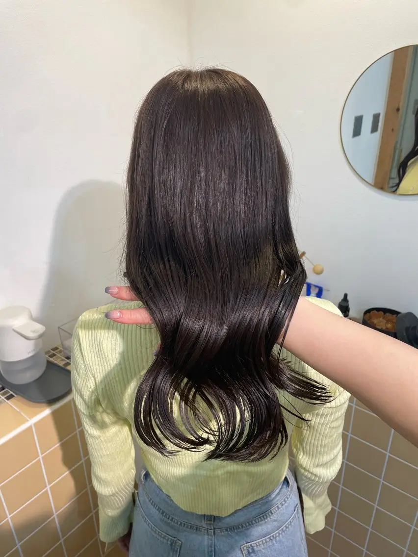 ロング カラー カット ヘアカラー トリートメント sakura🌸 レイヤー/韓国ヘアのヘアスタイル