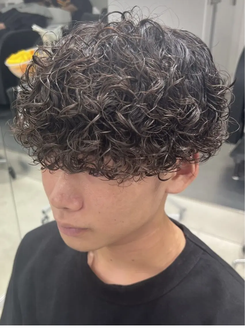パーマ メンズ メンズパーマ プードルパーマ プードルパーマ カット パーマ 湯浅禅也/プードル /波巻きパーマ/栄のヘアスタイル