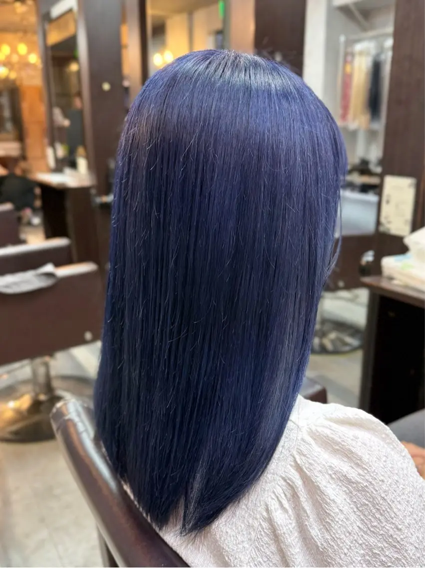 セミロング カラー ヘアカラー 井上 武輝のヘアスタイル