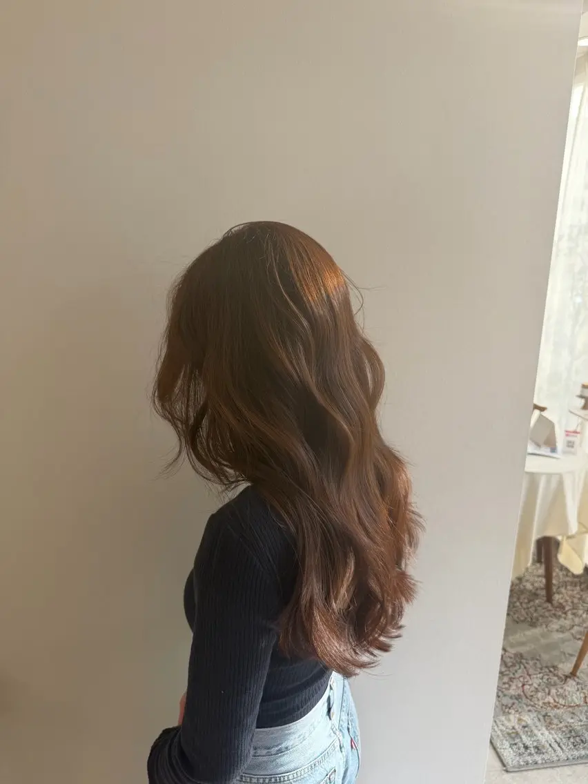 ロング 綾香/暗髪 /透明感カラー💜のヘアスタイル