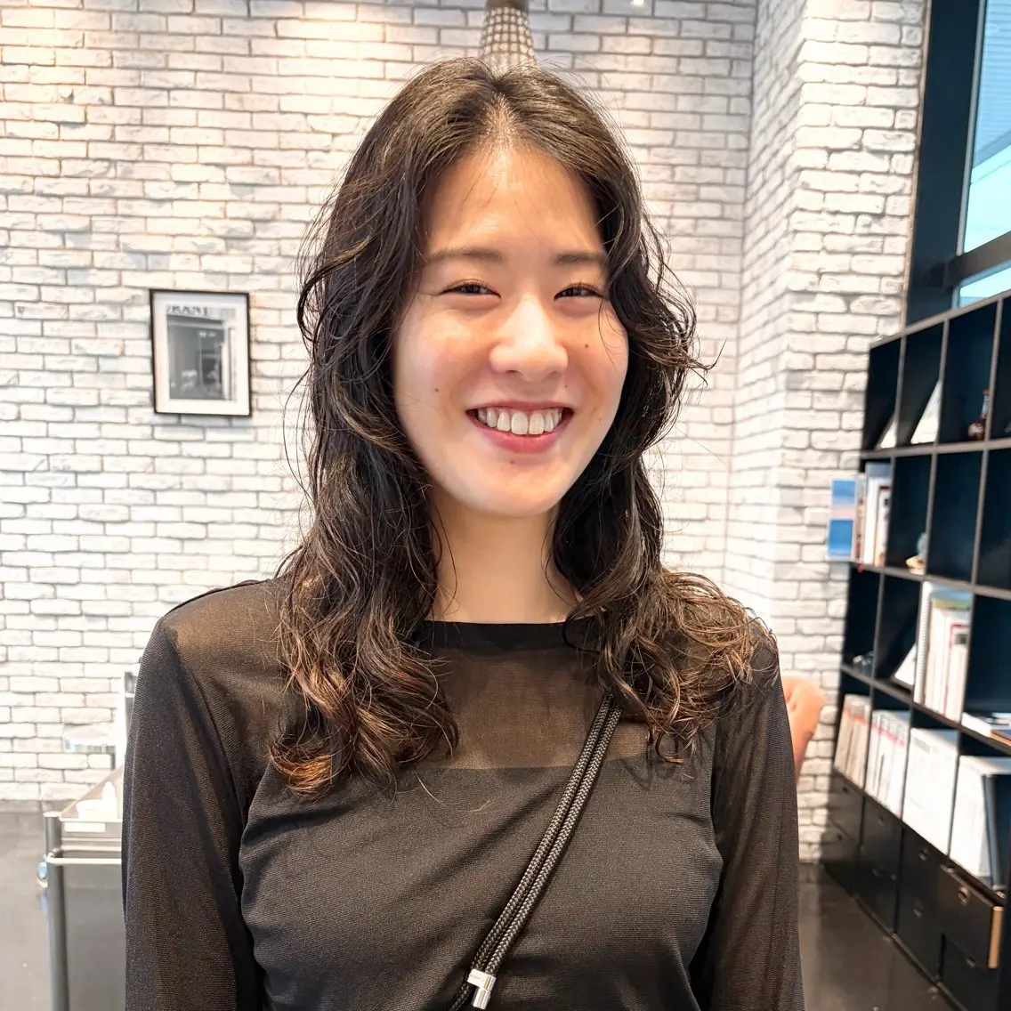 ロング カット パーマ 好光 優香のヘアスタイル