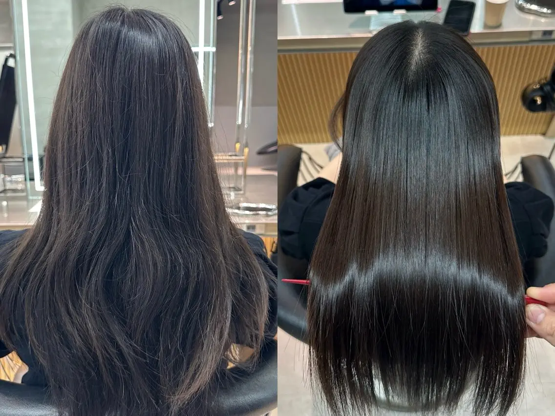 ロング 縮毛矯正 トリートメント ✨髪質改善特化✨副 店長椎葉信乃介のヘアスタイル
