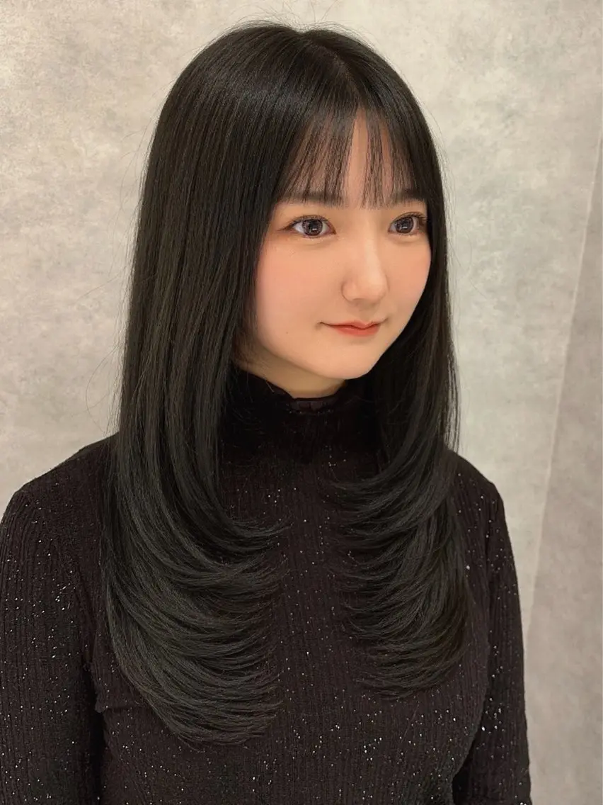 ロング カラー レイヤーカット 🥇KEN /レイヤー/カラーのヘアスタイル