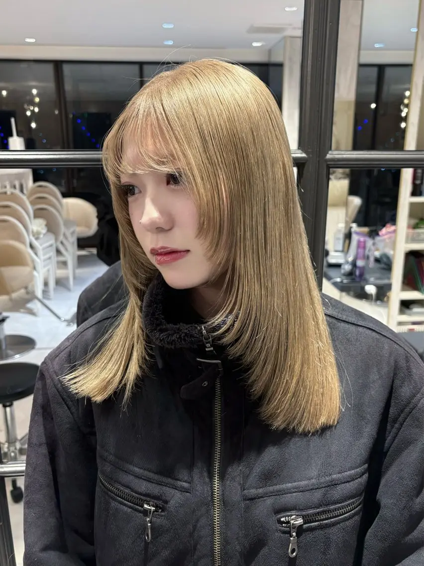 ミディアム レイヤーカット カット 🩶kind虎井遥音 カットモデル募集🩶のヘアスタイル