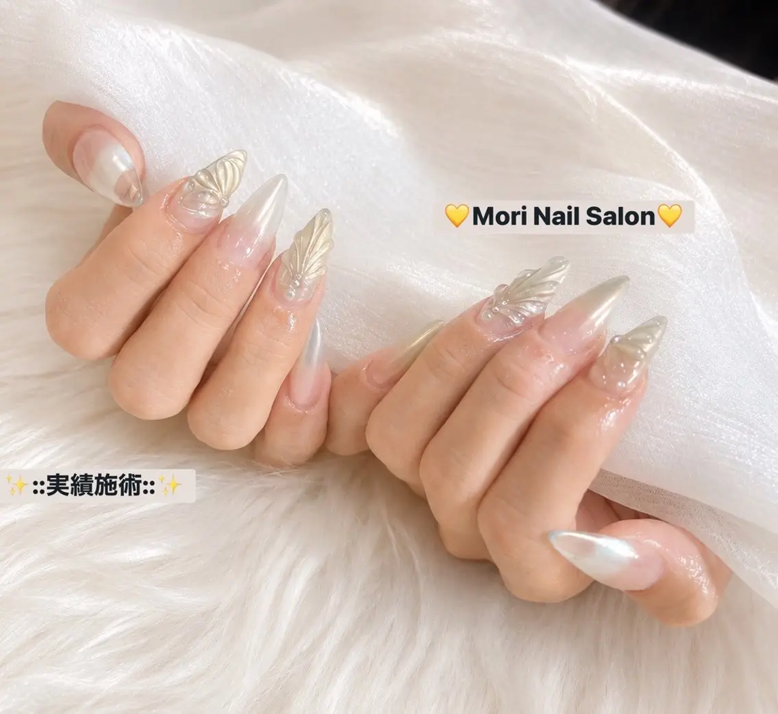 [トレンドネイル]💛🧡🤎スカルプ持ちサンプル「ADVANCE」／ロングフリ−デザイン「オフ込み」の写真