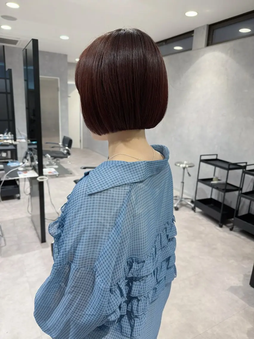ショート ボブ 野林 夏帆のヘアスタイル