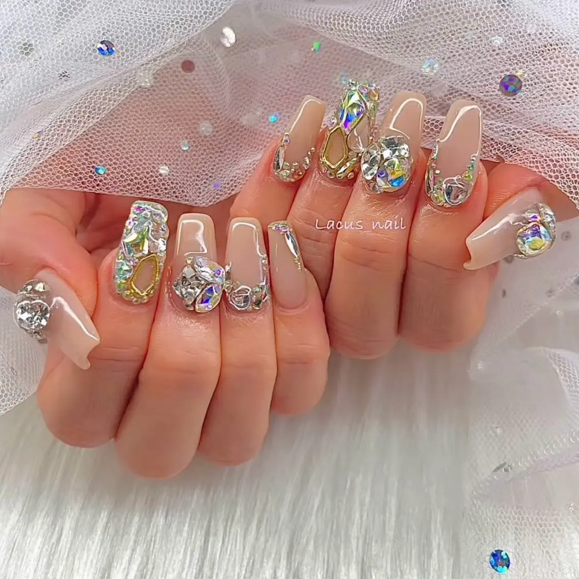 ネイル アートネイル スカルプネイル Nail Salon Lacusのネイルデザイン