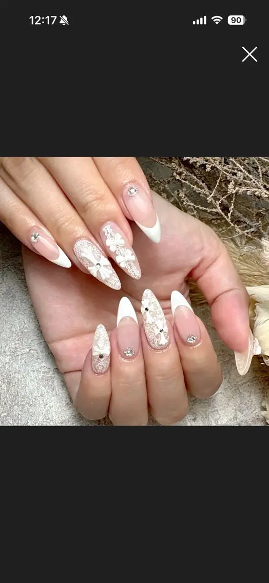 ネイル ジェルネイル レース 持ち込み ニュアンスネイル オフィスネイル Pooky nailsのネイルデザイン
