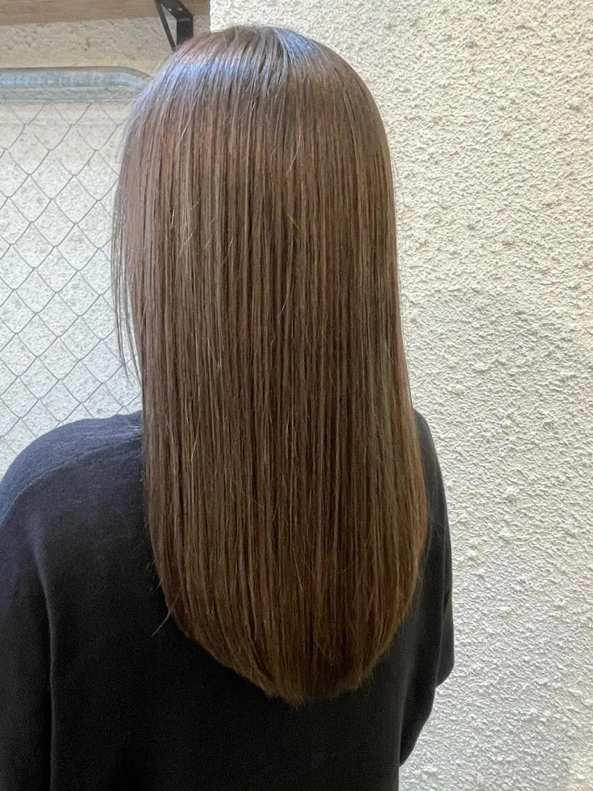 💘おすすめ💫💇♀️カラー+縮毛矯正+トリートメントの写真