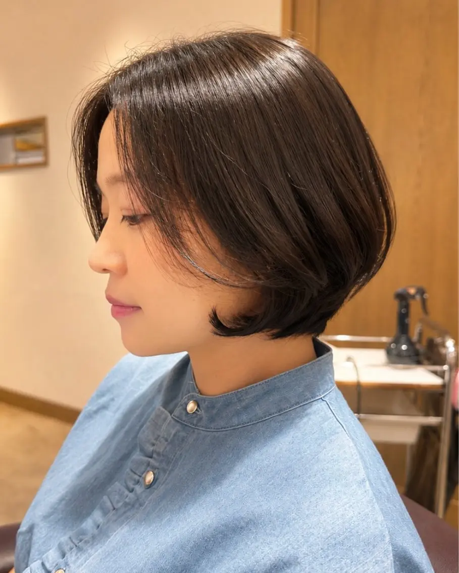 ショート カット ヘアカラー トリートメント 横山 美由紀のヘアスタイル