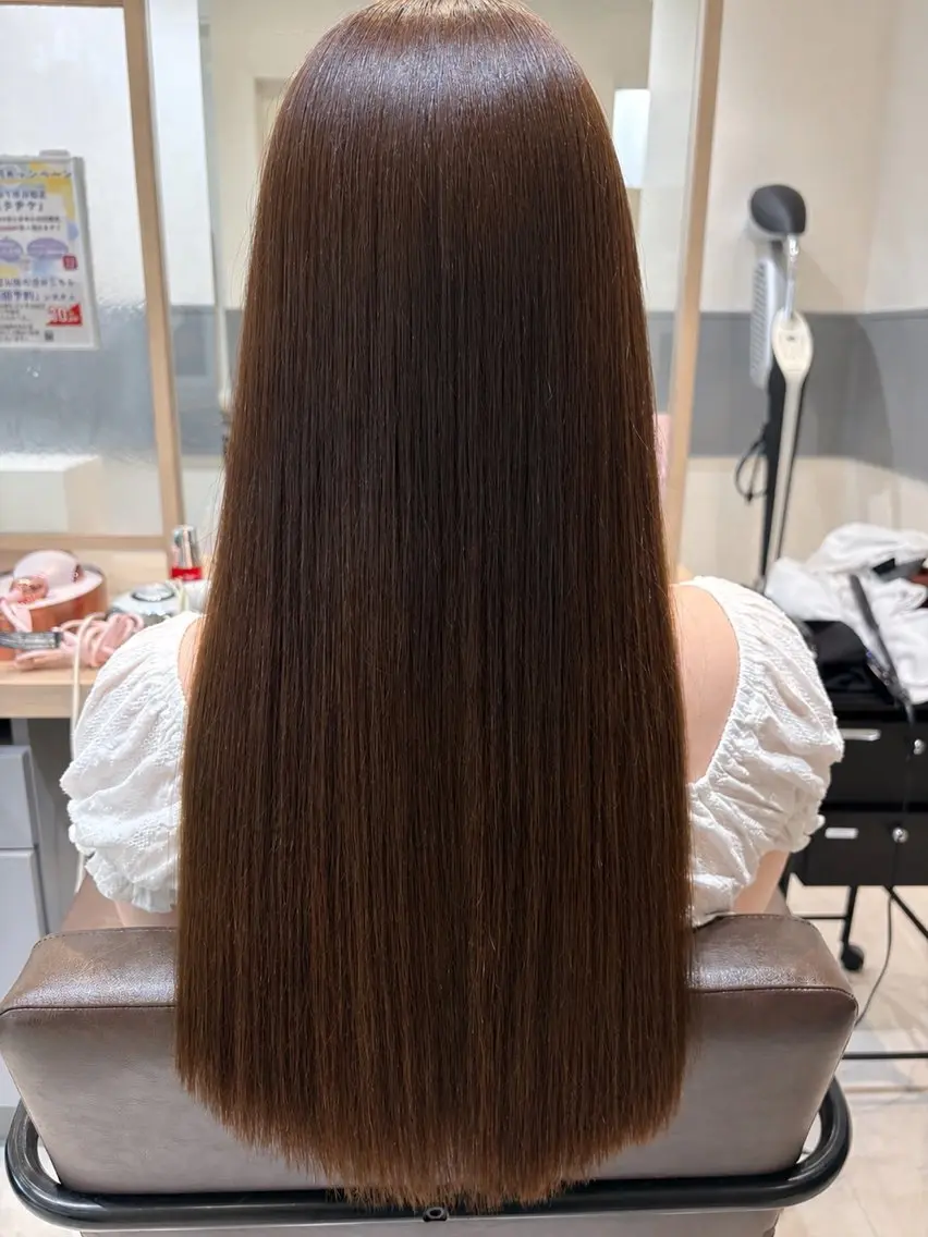 ロング カット ヘアカラー カットモデル０円✂️ 🫧shiori🎀のヘアスタイル