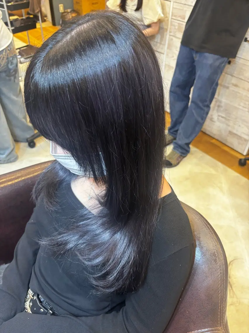 ロング 上田 良夢のヘアスタイル