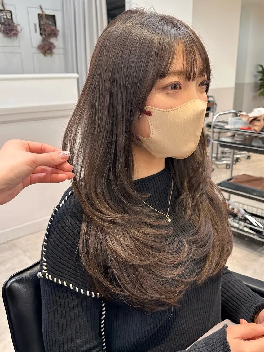 ロング an🦋レイヤー/ 無料カット【蔵前】のヘアスタイル