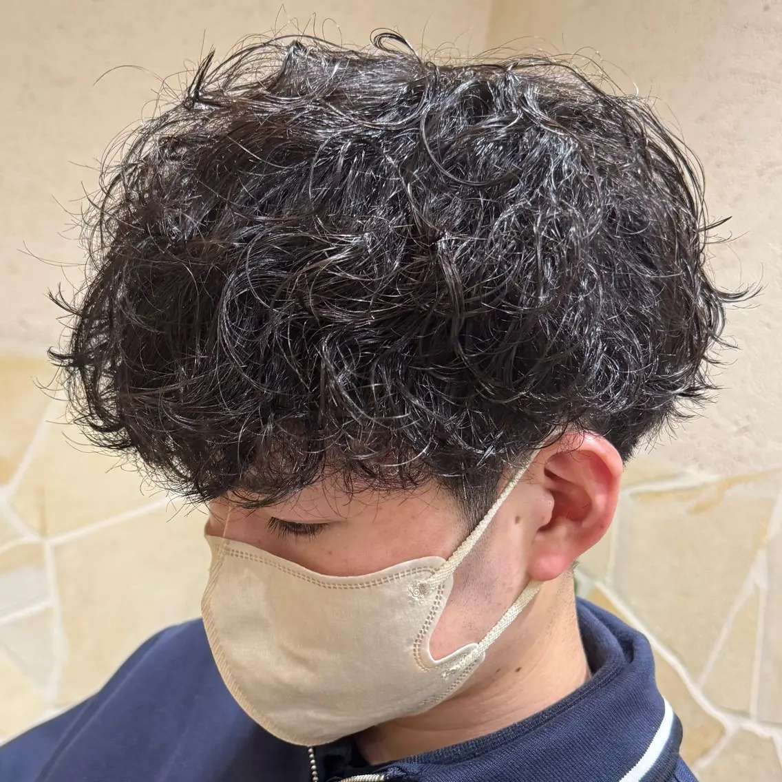 ショート カラー パーマ ヘアアレンジ メンズ カット パーマ 池袋西口メンズパーマ 特化 石見柊羽のヘアスタイル