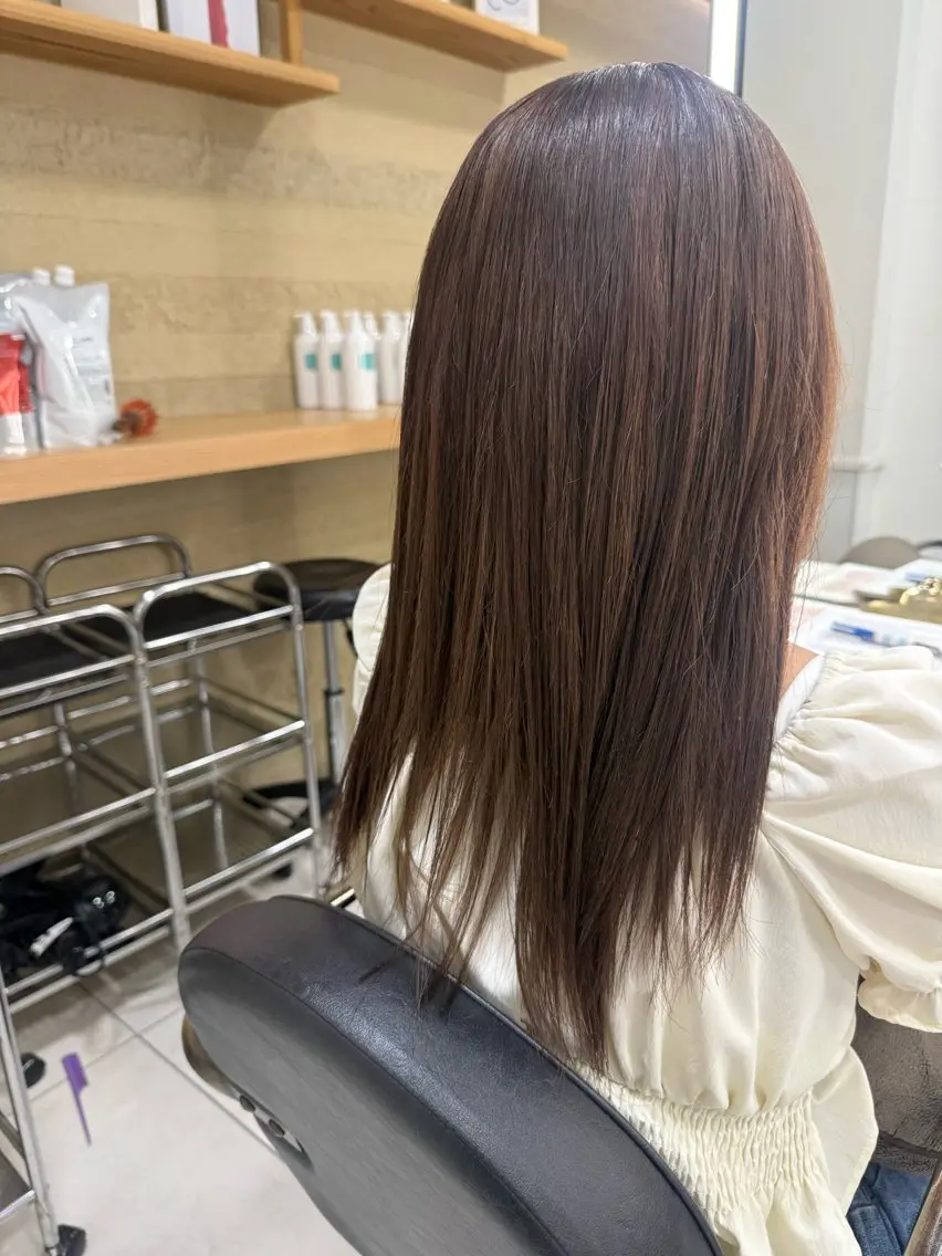 ロング 前田 佑香のヘアスタイル
