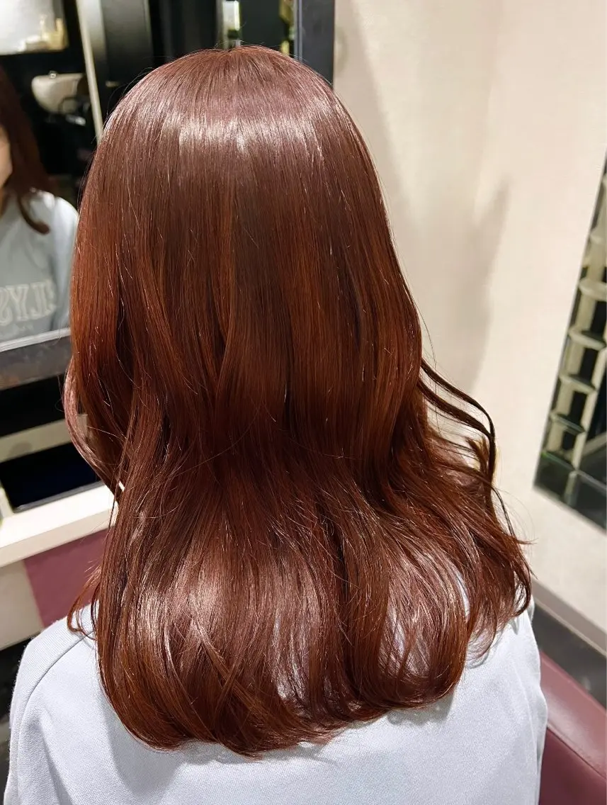 ロング カラー ブリーチ ブラウンカラー カシス ココアブラウン ラベンダーカラー 艶髪 ♡Tomiyaのヘアスタイル