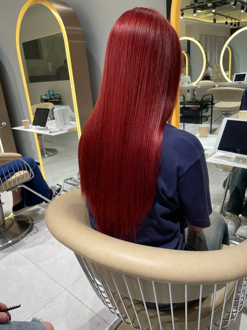 ロング カラー カット 縮毛矯正 トリートメント 《髪質改善✖️オリー ブ🧸》小嶋拓也のヘアスタイル
