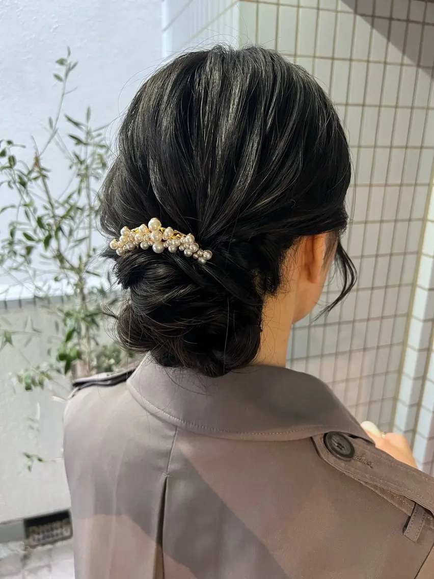 ヘアアレンジ ヘアセット ヘアメイクネイリスト hidemi中目黒のヘアスタイル