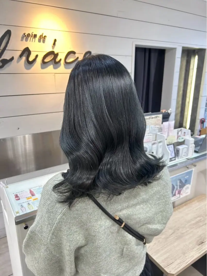 セミロング カラー ヘアカラー 本尾 空大のヘアスタイル