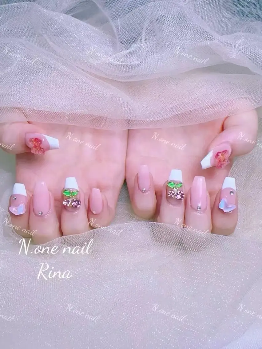 ネイル 長いだし/スカルプ/ パラシェルN.oneのネイルデザイン